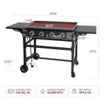 Royal Gourmet 4-Burner Flat Top Gas Grill