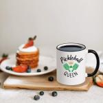 Maustic Pickleball Gifts for Women, Pickleball Queen Mug, Gifts for Pickle Ball Lovers Player, Pickle Ball Accessories, Gift for Christmas Mothers Day Birthday
