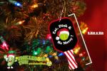 Pickleball Fun - Pickleball Paddle Ornament w/Deck The Halls on one Side and Eat, Dink and Be Merry on The Other Side. A Large, Fun, and Festive Ornament and Holiday Pickleball Decoration - 6.25" x3"