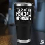 Panvola Tears of My Pickleball Opponents Tumbler Sports Player Coach Gifts Vacuum Insulated Stainless Steel Tumbler With Removable Lid And Straw (30 oz)