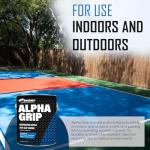Alpha Grip Pickleball Court Paint for Concrete, Asphalt and Stone – Non-Skid Coating for Superior Traction (Pickleball Blue, 1 Gallon)