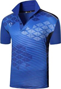 Men's Golf Shirt Short Sleeve Quick Dry Sport Polo Tee Shirt T-Shirts Tshirt Tops Tennis Pickleball Badmintion LSL294_Blue_XL