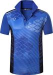 Men's Golf Shirt Short Sleeve Quick Dry Sport Polo Tee Shirt T-Shirts Tshirt Tops Tennis Pickleball Badmintion LSL294_Blue_XL