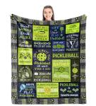 Punofell Pickleball Gifts Blanket, Pickleball Gifts for Women/Men, Gifts for Pickleball Lovers, Funny Pickleball Gift, Pickleball Accessories, Pickleball Decoration Throw 50" x 60"