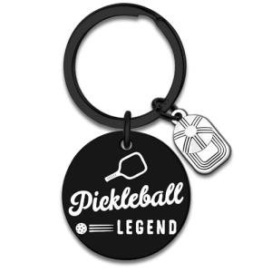 YINSSA Pickleball Keychain Gifts For Women Men Gifts For Pickleball Lovers White Elephant Gift Funny Birthday Christmas Gift Pickle Keychain