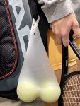 CoolNES Silicone Funny Ball Holder Pouch Sack - Golf - Pickleball - Tennis - Baseball - Gag Gift Innovative Souvenirs Club Storage (Pickleball/Tennis)