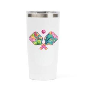 Seymour Butz Pickleball Gifts for Women - Insulated 20 oz Wine, Coffee Drink Tumbler- Gift for Pickleball Player (20 oz, pickleball)