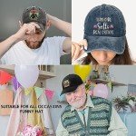 Pishovi Pickleball Hair Don't Care Fun Distressed Washed Black Baseball Cap, Vintage Adjustable Cotton Cap, Funny Retirement Gift for Man Woman, Birthday Gifts for Dad Grandpa Pickleball Lover