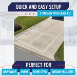 Murray Sporting Goods Standard Pickleball Court Marking Kit | Cardboard Stencil Paint Kit for Driveway, Asphalt or Concrete - Regulation Backyard Pickleball Court Kit