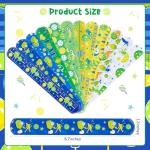 Serencatcher 48PCS Pickleball Slap Bracelets Bulk for Kids, Pickleball Party Favors Love Pickleball Slap Wristbands for Pickleball Party Supplies Gifts Sports Themed Pickleball Birthday Decorations