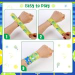 Serencatcher 48PCS Pickleball Slap Bracelets Bulk for Kids, Pickleball Party Favors Love Pickleball Slap Wristbands for Pickleball Party Supplies Gifts Sports Themed Pickleball Birthday Decorations