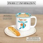 Pavilion Gift Company – Coffee Now Pickleball Later – 18 oz Tea Cup Mug Sport Funny Novelty Gift