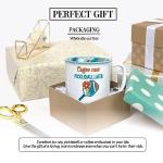 Pavilion Gift Company – Coffee Now Pickleball Later – 18 oz Tea Cup Mug Sport Funny Novelty Gift