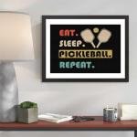 JXAVAXDE Funny Pickleball Quotes Diamond Painting Art Kits for Adults, DIY 5D Round Full Drill Diamond Painting for Beginners, Wall Home Decor, Gifts 12x16 inch