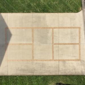 Murray Sporting Goods Premium Pickleball Court Marking Kit | Cardboard Stencil Paint Kit for Driveway, Asphalt or Concrete - Regulation Backyard Pickleball Court Kit