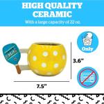 Big Mouth Inc Pickleball Mug - Dinking Pickleball Mugs for Adults - Pickleball Coffee Gear - Funny Gifts for Friends - 22 Oz