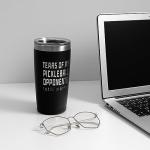 ARIABLE Tears of Pickleball Opponents Gifts for Pickleball Lover Fan, 20 Ounce Engraved Stainless Steel Insulated Tumbler, Black