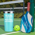 SpenMeta Pickleball Gifts for Men - Gift for Pickleball Lovers - Funny Birthday, Christmas Gifts for Pickle ball Player - 20oz Pickle ball Tumbler