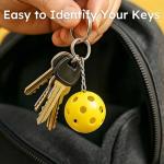 CODIAO Pickleball Keychain Set 8-Pack - Fun & Unique Gifts for Women Men & Lovers - Bulk Accessories & Party Favors Team Set