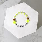 Racquet Inc - Stylish Tennis & Pickleball Bracelet - Lightweight & Tarnish-Resistant Bracelet - Sports-Inspired Jewelry for Women (Elastic Tennis Green)