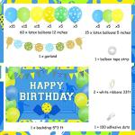 Pickleball Birthday Decorations Pickleball Happy Birthday Backdrop Banner Balloon Garland Arch Kit Pickleball Birthday Party Supplies