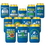 Pop Nordic Pickleball Themed Can Cooler - 12 Packs Funny Pickleball Gifts for Women Men, Neoprene Insulated Beer Can Sleeve Bulk for Sport Party Favor Supplies
