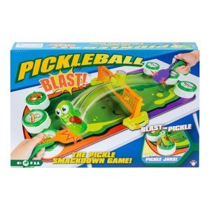 Pickleball Blast - The Pickle Smackdown Game, Players Will Love to Smash the Wildly Wiggling Pickle With Their Pickleball Paddle & Try to Flip Over the Pickle Jar Lids to Win, For 2 People, Aged 6+