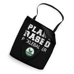 Plant Based Pickleball Design. Vegan Pickleball Design Tote Bag