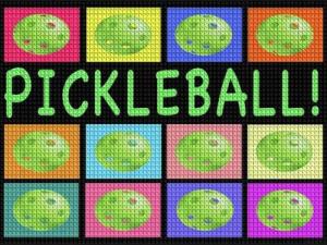 YEEIFFD Diamond Painting Art Kits Pickleball Beauty Art Colorful for Adults, DIY 5D Round Full Drill Diamond Painting for Beginners, Wall Home Decor, Gifts 12"x16"