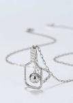 The Volley Plus Silver Pickleball Paddle Necklace for Women | 925 Sterling Silver Necklace | Gift for Her, Birthday, Valentine's day & Wedding Anniversary