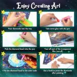 EATUKYIC Pickleball American Flag Diamond Art Painting Art Kits Diamond Art Painting Diamond Art Kits 5D Diamond Art Painting Kits DIY Diamond Art for Home Wall Decor 12x16 inch