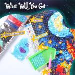 EATUKYIC Pickleball American Flag Diamond Art Painting Art Kits Diamond Art Painting Diamond Art Kits 5D Diamond Art Painting Kits DIY Diamond Art for Home Wall Decor 12x16 inch