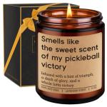 GSPY Scented Candle - Pickleball Gifts for Women, Men - Pickle Ball Accessories, Funny Sports Gifts for Pickleball Lovers, Players - Funny Valentines Day, Birthday Ideas for Dad, Mom, Friend, Woman