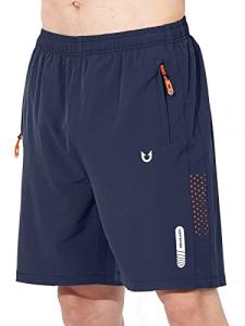 NORTHYARD Men's Athletic Running Shorts Quick Dry Workout Shorts 7"/ 5"/ 9" Lightweight Sports Gym Basketball Tennis Hiking Exercise Navy L