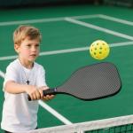 BECKWJE Sport Necklace for Men Pickleball Necklace Stainless Steel Cross Pendant Father's Day Gifts for Men Pickleball Fans Bible Verse 1:9