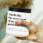 RIZOOCE Pickleball Gifts for Women Men, Pickleball Accessories, Lavender Scented Candle - Funny Gifts Pickleball for Lovers, Players, Fans, Sports