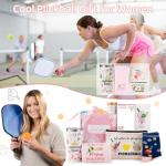 Pickleball Gifts for Women Best Pickleball Gift for Women Funny PickleBall Stuff Including Tumbler Mug Makeup Bag Socks Notepad Athletic Towel Candle Gift Card for Birthday Christmas Mothers Day