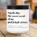 RIZOOCE Pickleball Gifts for Women Men, Pickleball Accessories, Lavender Scented Candle - Funny Gifts Pickleball for Lovers, Players, Fans, Sports