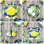 Pickleball Birthday Party Decorations, Pickleball Happy Birthday Banner, Cake Toppers, Tableware, Tablecloth and Balloons for Pickleball Themed Party Supplies, Serves 20