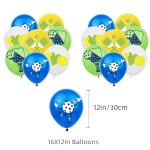 36Pcs Pickleball Birthday Party Decorations Party Supplies Includes Pickball Birthday Banner-Hanging Swirls-Cake Topper-Cupcake Toppers-Balloons for Pickball Party Favor Decorations