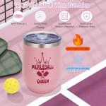 Pickleball Gifts Box for Women, Pink Pickleball Gift Accessories Set for Wife Mom Sister Friends, Cute and Funny PB Gift Basket with Tumbler Cap Keychain & More, Pickle Ball Match Gifts - 14Pcs
