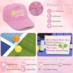 Pickleball Gifts Box for Women, Pink Pickleball Gift Accessories Set for Wife Mom Sister Friends, Cute and Funny PB Gift Basket with Tumbler Cap Keychain & More, Pickle Ball Match Gifts - 14Pcs