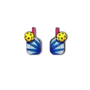 PeachyApricot Pickleball Stud Earrings Hypoallergenic Jewlery Accessories Gifts