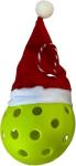 Pickleball Fun Pickleball Ornaments with Santa Hat (Unlit Ornament)