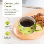 TILTECH Pickleball Mug – Realistic Pickleball-Shaped 16 oz Coffee Mug | Unique Gift for Pickleball Lovers | Funny Ceramic Coffee and Tea Cup, Sports Novelty Drinkware for Home & Office Decor