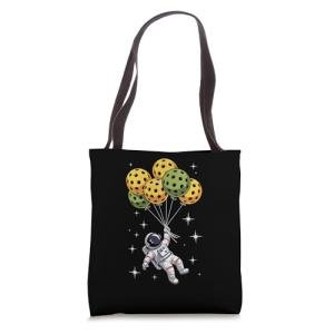 Pickleball Balloon Astronaut Floating Spaceman Space Tote Bag