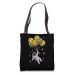 Pickleball Balloon Astronaut Floating Spaceman Space Tote Bag