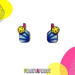 PeachyApricot Pickleball Stud Earrings Hypoallergenic Jewlery Accessories Gifts