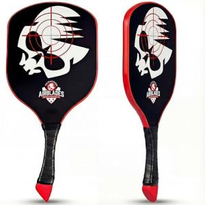 AirBlades Peacemaker Pickleball Paddle – USAPA Approved, T700 Carbon Fiber, Patented Slopehandle, Honeycomb Core, Friction Paint, Edgeless Design, Thermoformed, Deluxe Carry Case