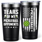 DOEARTE Pickleball Gifts for Men Women - Christmas Gifts for Pickleball Lovers - Great Pickleballs Gift Ideas for Birthday - 20oz Pickleballs Accessories Tumbler